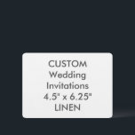 Invitación a matrimonio de LINEN 6.25" x 4.5"<br><div class="desc">Invitación a la boda con esquinas redondeadas de LINEN personalizado de personalizado de 6.25" x 4.5", un papel muy elegante para bodas tradicionales y ocasiones especiales. Su preciosa textura de trama similar al tejido tiene un tacto sutil y le da ese toque atemporal que andas buscando. Tarjeta de 100 lb,...</div>