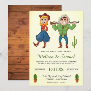 Invitación a matrimonio de pareja de Personalizado