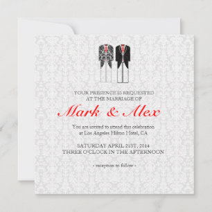 Invitación a matrimonio de parejas homosexuales gr