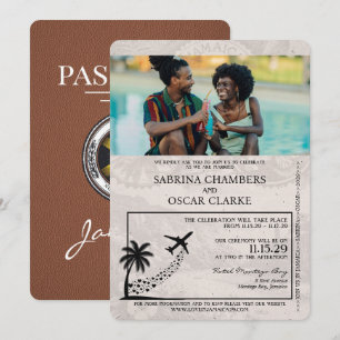 Invitación a matrimonio de pasaporte de Jamaica ma