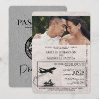 Invitación a matrimonio de pasaportes de Filipinas