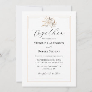 Invitación a matrimonio de plantilla
