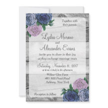 Invitación a matrimonio de Rosas rústicos de campo