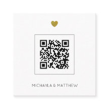 Invitación a matrimonio de sabios de código QR Min
