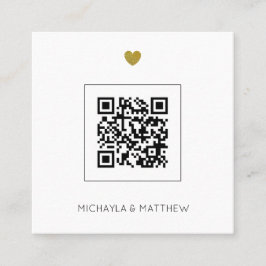 Invitación a matrimonio de sabios de código QR Min