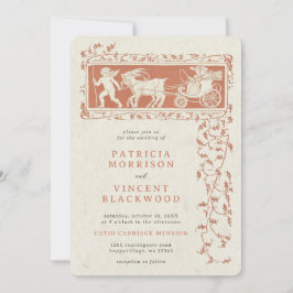 Invitación a matrimonio de transporte del viejo li