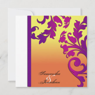 Invitación a matrimonio Destino tropical floral