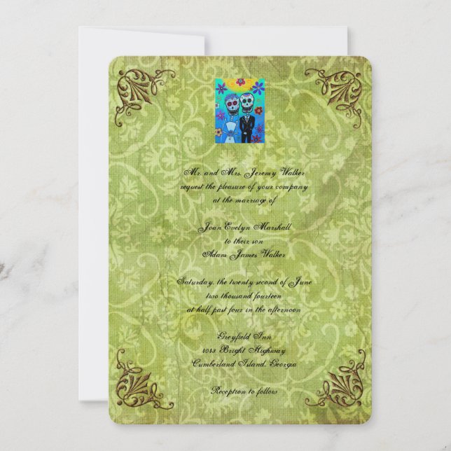 Invitación a matrimonio DOD de nombres de personal (Anverso)