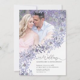 Invitación a matrimonio floral de color de agua vi