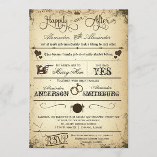 Invitación a matrimonio formal de guión gráfico vi