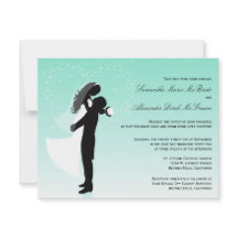 Invitación a matrimonio formal Ombre Silhouette Ve