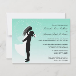 Invitación a matrimonio formal Ombre Silhouette Ve
