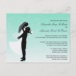 Invitación a matrimonio formal Ombre Silhouette Ve