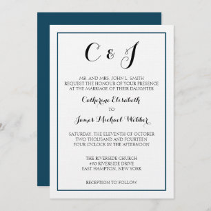 Invitación a matrimonio formal para escribir a los