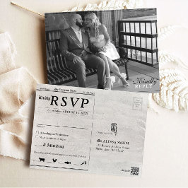 Invitación a matrimonio fotográfico de periódico ú