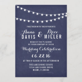 Invitación a matrimonio ligero de cuerda de verano