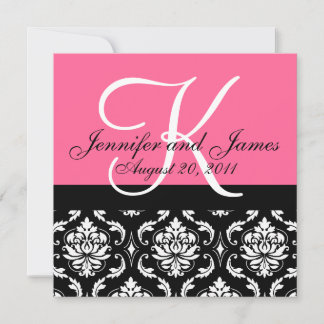 Invitación a matrimonio Nombres de monograma Fecha