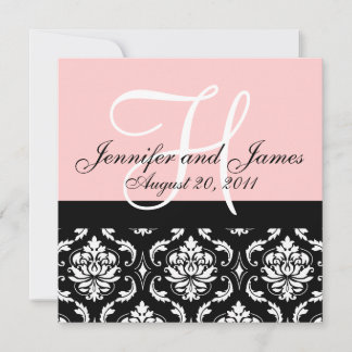 Invitación a matrimonio Nombres de monograma Fecha