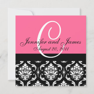 Invitación a matrimonio Nombres de monograma Fecha