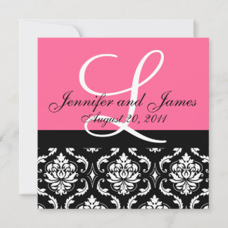 Invitación a matrimonio Nombres de monograma Fecha