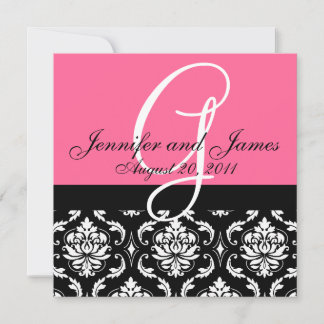 Invitación a matrimonio Nombres de monograma Fecha