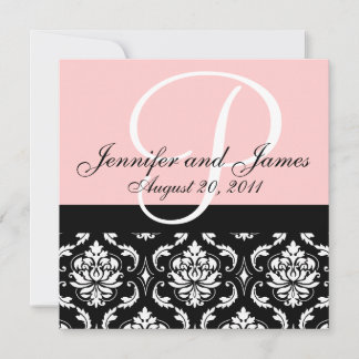 Invitación a matrimonio Nombres de monograma Fecha