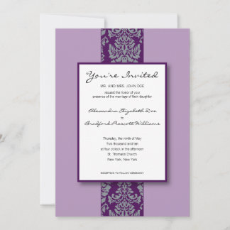 Invitación a matrimonio personalizado de Damasco b