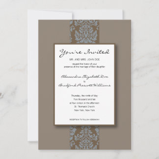 Invitación a matrimonio personalizado de Damasco b