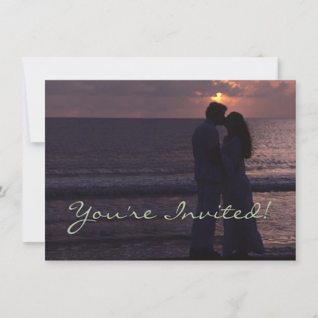 Invitación a matrimonio Personalizado de plantilla (Anverso)