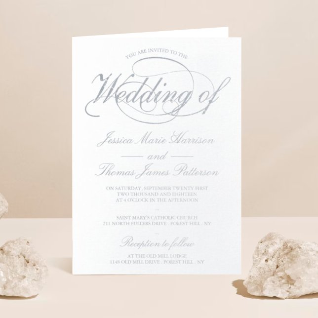 Invitación a matrimonio plegado con guión de Relie (Subido por el creador)