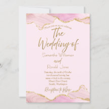 Invitación a matrimonio por edad de Purpurina rosa