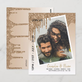 Invitación a matrimonio por sobreposición de foto 