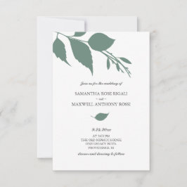 Invitación a matrimonio presupuestal moderno con c