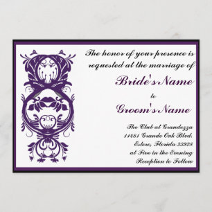 Invitación a matrimonio Purple Printable