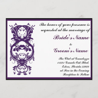Invitación a matrimonio Purple Printable