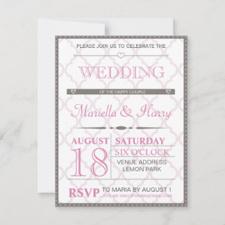 Invitación a matrimonio retro