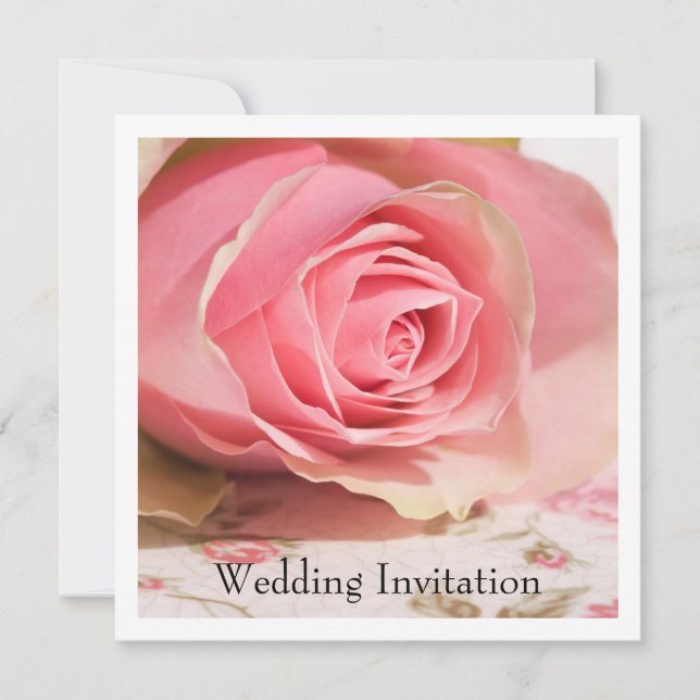 Invitación a matrimonio Rosa (Anverso)