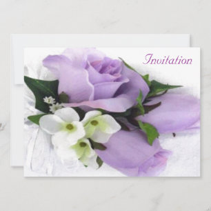 Invitación a matrimonio Rosa púrpura