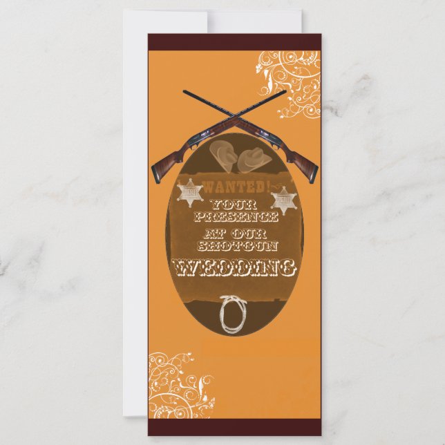Invitación a matrimonio ShotGun (Anverso)