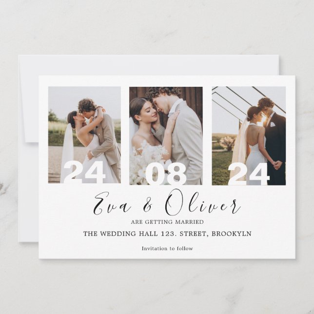 Invitación a matrimonio simple de la Escuela de Fo (Anverso)