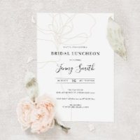 Invitación a mediodía de una novia ilustrada