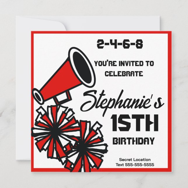 Invitación a Mega Cheer: #6 Invitación (Anverso)