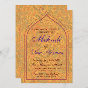 Invitación a Mehndi Sangeet