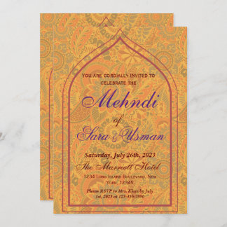 Invitación a Mehndi Sangeet