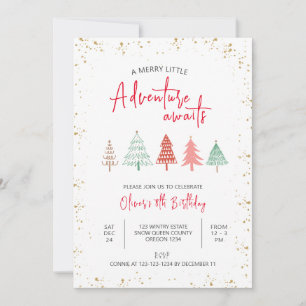 Invitación A Merry Little Adventure Awath, Boy 8º cumpleaños,