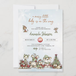 Invitación A Merry Little Baby is on the Way 