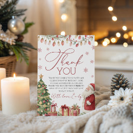 Invitación A Merry Little Birthday Thank You