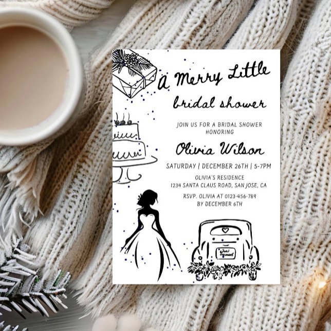 Invitación A Merry Little Bridal Shower Party (Subido por el creador)