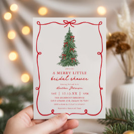 Invitación A Merry Little Christmas Bridal Shower
