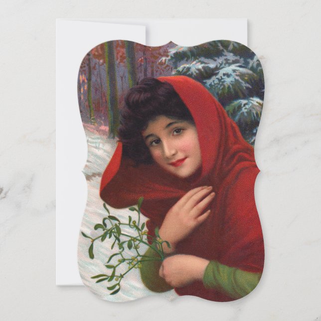 Invitación a Merry Mistletoe Maiden (Anverso)